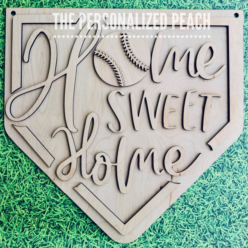 Baseball Softball Home Plate Door Hanger outlet