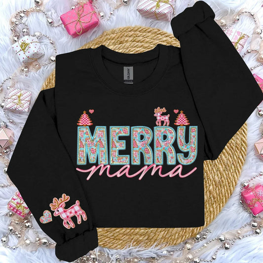 Merry Mama with sleeve print