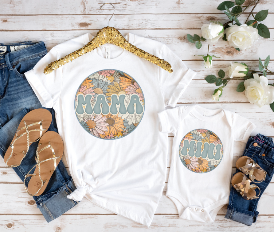 Floral mini circle *Ollie & Co Exclusive* Tee- Youth