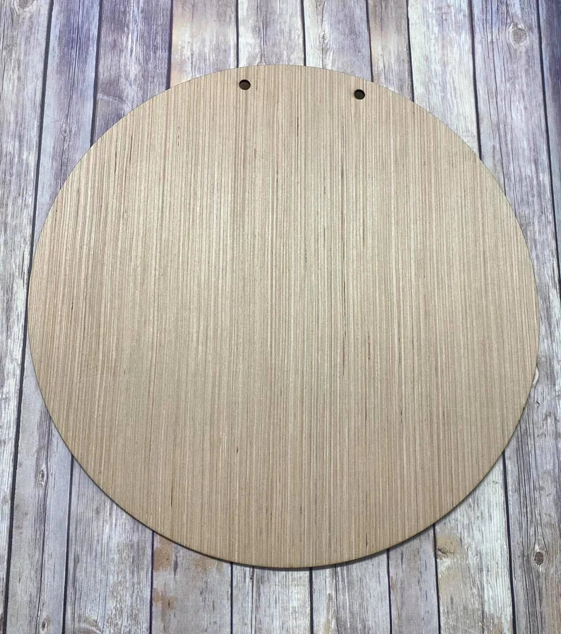 1/4” Round wood crafting blank – The Personalized Peach