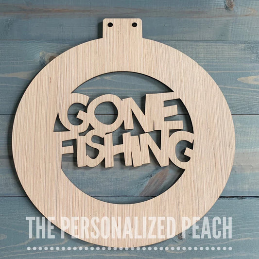 Gone Fishing Bobber Door Hanger/ DIY Blank Door Display